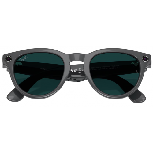 Умные очки Ray-Ban Meta* Headliner Gen 2 Shiny Asteroid Grey, Фотохромные линзы Clear to Emerald Transitions (RW4013), размер M